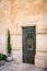The Church of the Transfiguration on Mount Tabor, Nazareth, Israel. Old door, detail, copy space