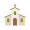 Church vector, Feast of Saint Patrick flat icon