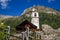 Church of the village of Bosco Gurin in Ticino, Switzerland.