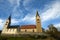 Church of Villandro during autumn season. Bolzano, Italy.