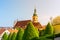 Church of the Virgin Mary Victorious. View from Vrtbovska baroque garden, Prague, Czech Republic