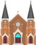 Church Worship Building Vector Religion