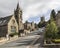 Churches on main road at Pateley Bridge,North Yorkshire, England, UK.