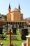 Churchyard in Bruneck, a town in North Italy