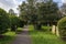 Churchyard of St. Marys Church in Maldon, Essex