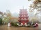 Chureito Pagoda near Fuji mountain at Fujiyoshida in Japan