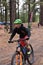 Chuska Challenge Mountain Bike Race: Youth Competitor leaving base camp