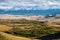 Chuya River in the Kurai steppe, the North Chuysky Range on the horizon