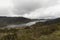 Chuza reservoir lake landscape located into Chingaza colombian park