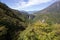 Chuzen-ji Lake,Kegon-no-taki Falls and Mt. Nantai seen from Akechi-daira Ropeway viewpoint,Nikko,Tochigi,Japan