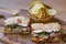 Ciabatta baguette sandwich