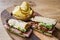 Ciabatta baguette sandwich