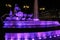 Cibeles fountain illuminated in purple for Women's Day