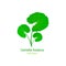 Cica vector illustration. Gotu kola icon logo template. Centella Asiatica ecological concept. Green leaf for organic