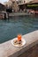 Cicchetti and Aperol Spritz traditional venetian food and drink