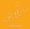 Ciclesonide glucocorticoid drug molecule. Skeletal formula.