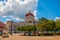 CIENFUEGOS, CUBA: The Building Of The Municipality. View of Parque Jose Marti square in Cienfuegos.