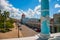 CIENFUEGOS, CUBA: The view from the top of the building Municipality, City Hall, Government Palace. Parque Jose Marti square in th