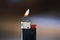 Cigarette Lighter and Flame