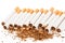 Cigarettes on white background