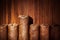 Cigars on wooden background