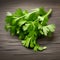 Cilantro on chopping board