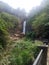 Cimarinjung waterfall in geopark ciletuh