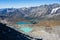 Cime Bianche Laghi seen from Plateau Rosa, Cervino mount group, Val D`Aosta, Italy,