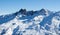 Cime Caron val thorens gondola cabin view sunset snowy mountain landscape France alpes