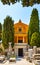 Cimetiere do Chateau Cemetery with Holy Trinity Chapel in old town of Nice at French Riviera in France