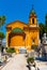Cimetiere do Chateau Christian Cemetery with Holy Trinity Chapel in historic old town district of Nice in France