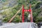 Cimu Bridge at Taroko National Park. a famous tourist spot in Xiulin, Hualien, Taiwan