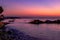 Cinarcik Summer Town Seashore On Sunset - Turkey