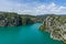 Cinca river Torreciudad landscape, Spain