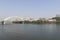 Cincinnati Downtown Skyline including the Great American tower and Daniel Carter Beard Bridge along the Riverfront