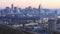 Cincinnati skyline timelapse from night to day 4K