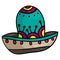Cinco De Mayo celebration. Mexican Sombrero. National traditional latino costume hat Mexican. - Vector