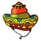 Cinco De Mayo celebration. Mexican Sombrero. National traditional latino costume hat Mexican. - Vector