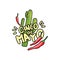 Cinco de Mayo hand drawn festive illustration