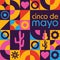 Cinco De Mayo. Inscription May 5 in Spanish. Holiday concept. Template for background, banner, card, poster with text