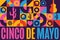 Cinco De Mayo. Inscription May 5 in Spanish. Holiday concept. Template for background, banner, card, poster with text