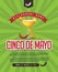 Cinco De Mayo menu, poster, invitation, web page