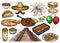 Cinco de Mayo Mexican holiday sketch food