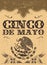 Cinco de mayo - mexican holiday vector poster - card template