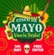 Cinco de Mayo Mexican vector fiesta invitation