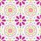 Cinco de Mayo, seamless, folk art, pattern, wrapping paper, fabric, Mexico, vector, fiesta, colorful, green, pink, on white, repet