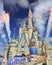 Cinderella Castle and fireworks, Magic Kingdom, Disney