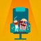 Cinema Chair Film Movie Seat Cartoon Cola Popcorn