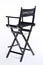 Cinema cinema movie director chair stool on white background