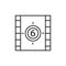 Cinema, countdown icon. Simple line, outline vector elements of cinematography icons for ui and ux, website or mobile application